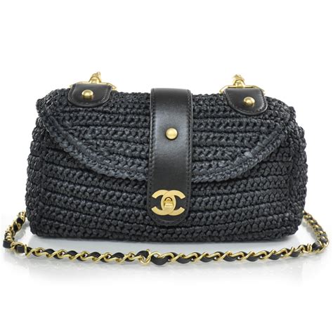 chanel woven raffia bag|straw raffia shoulder bags.